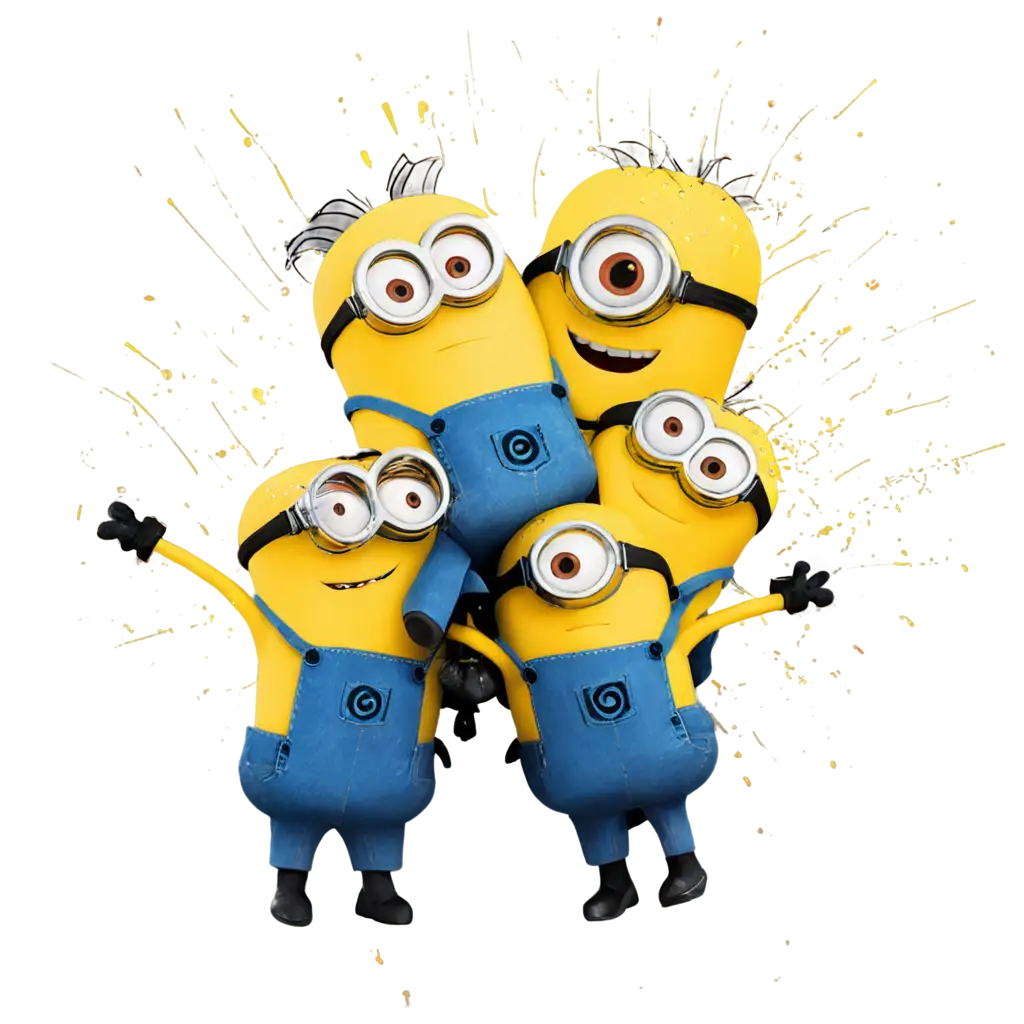 PNG-Image-of-Minions-Hugged-with-a-Spray-Paint-Background-Enhancing-Creativity-and-Detail