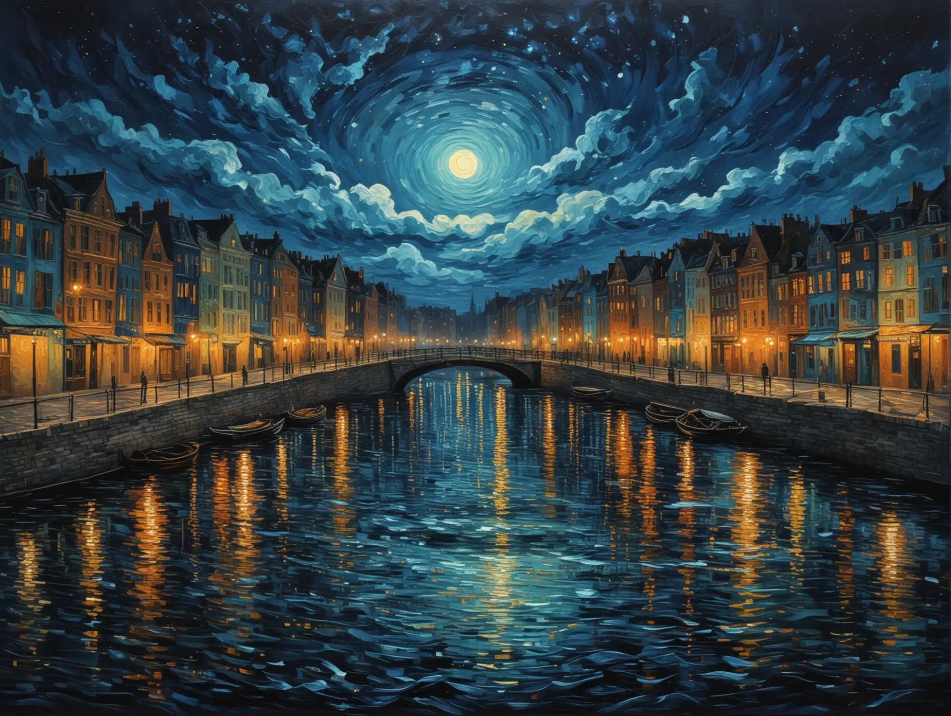 Van-GoghInspired-Nighttime-Cityscape-Over-a-River-with-Reflections