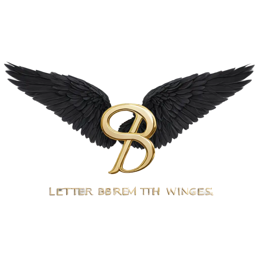 Letter B with Wings