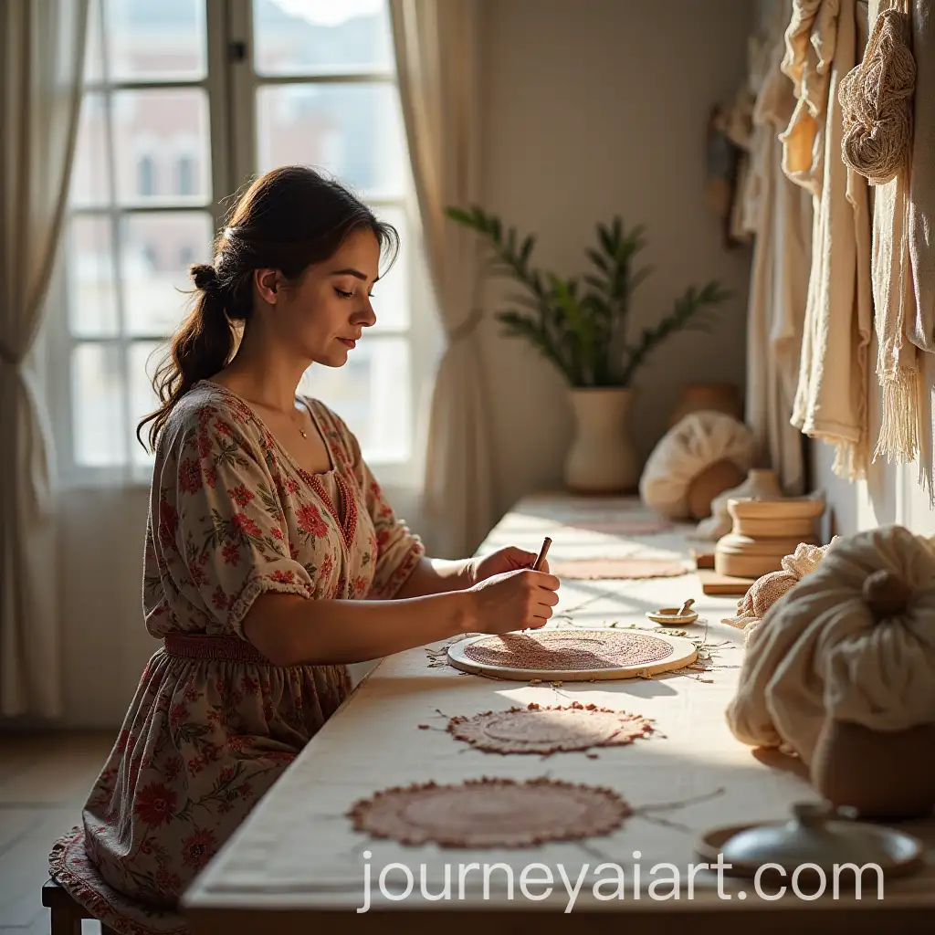 Craft-Exhibition-Minimalist-Abstract-Embroidery-with-Tambora