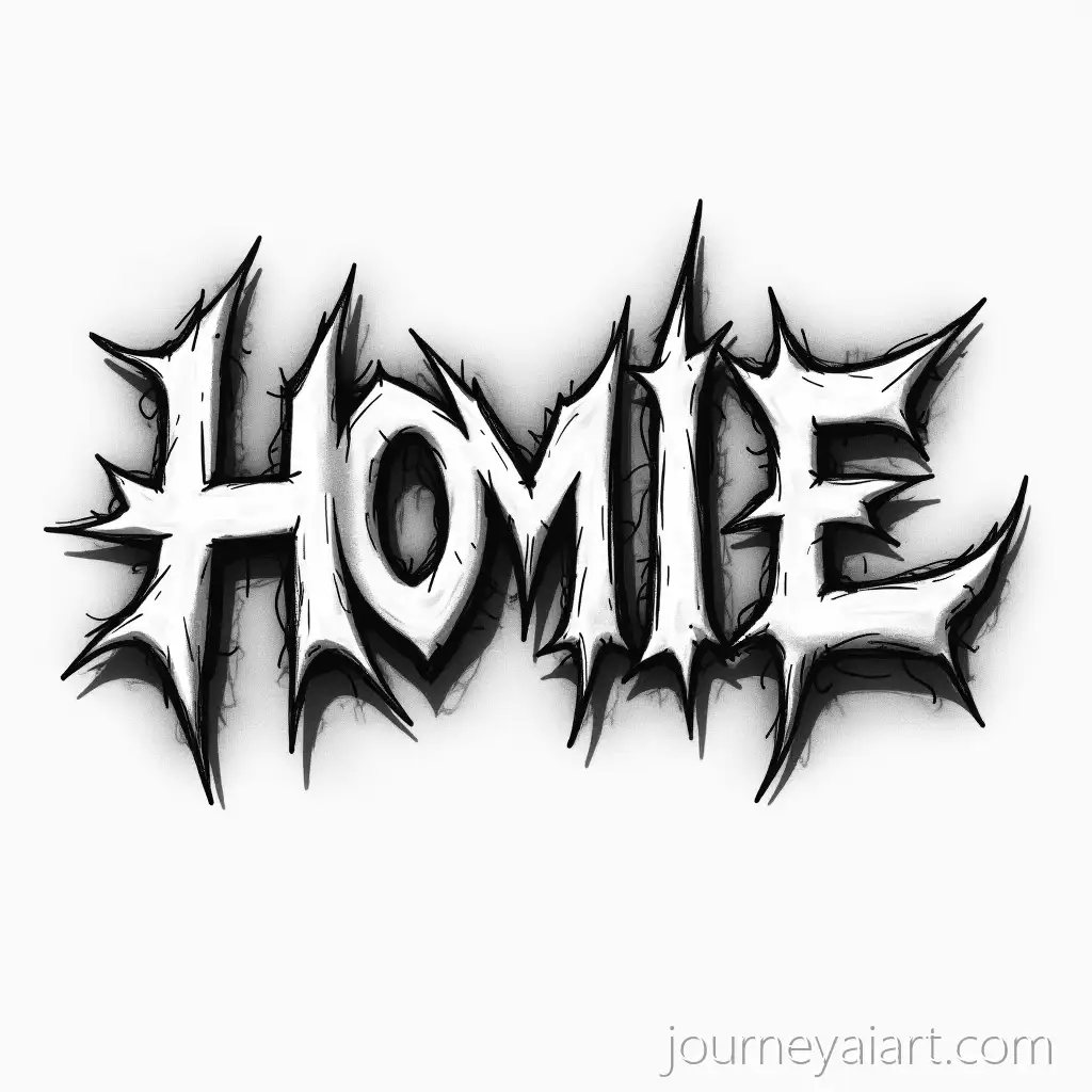 GraffitiStyle-HOMIE-Text-with-Bold-Edgy-Design-and-HandDrawn-Flourishes