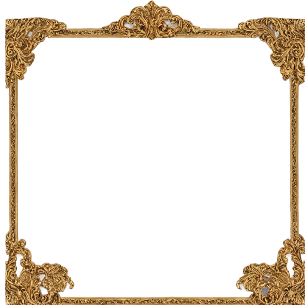 Golden vintage frame