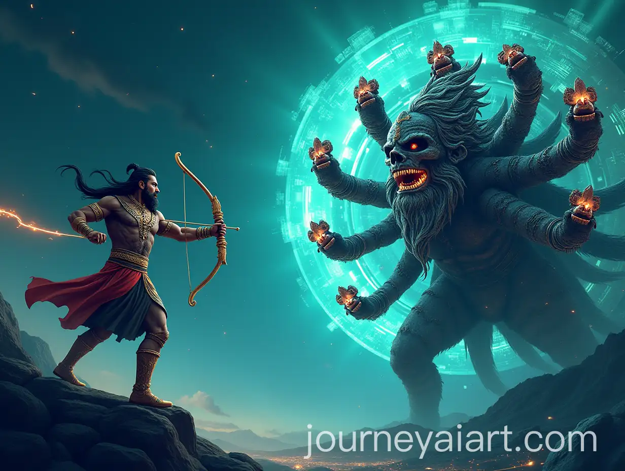 Erasmith-as-Ram-A-Heroic-Figure-Facing-Ravan-in-a-Digital-Landscape