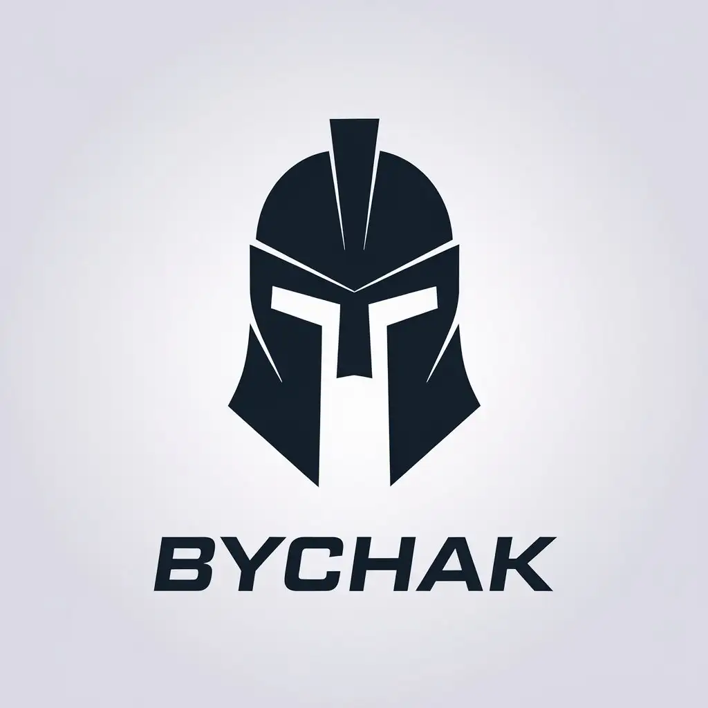 LOGO Design for Bychak Minimalistic Vector Design with Wars Symbol for Technology Industry