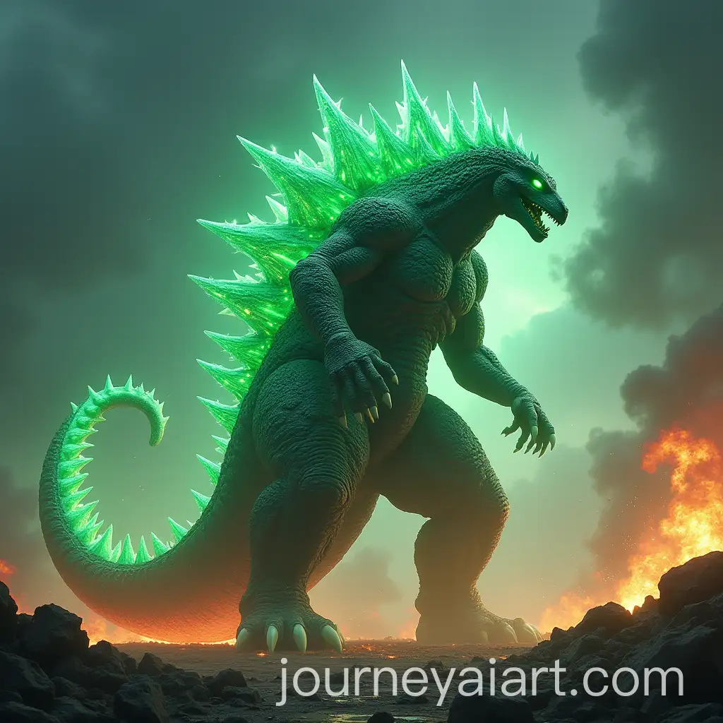 Majestic-Godzilla-in-a-Desolated-Cityscape
