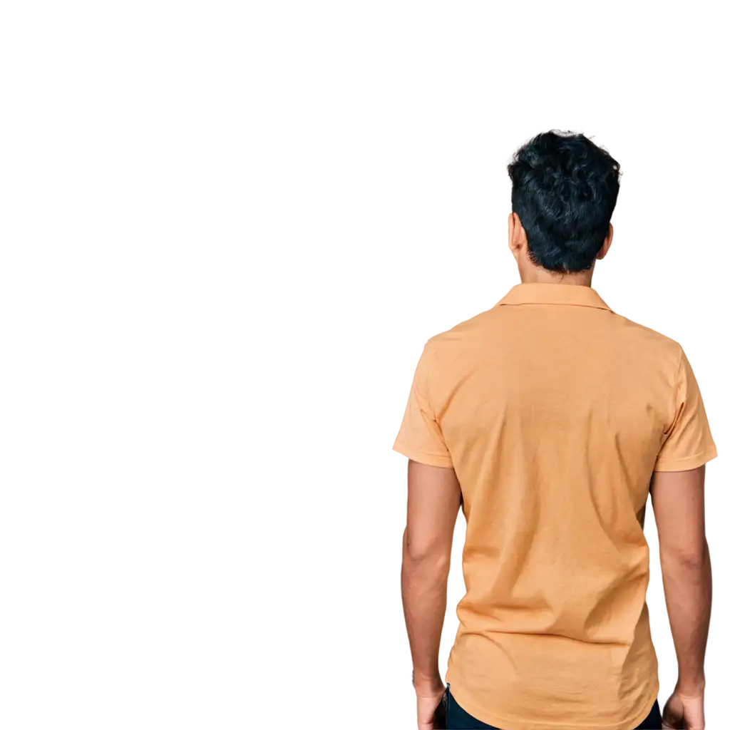 Young-Man-Facing-Backward-in-Yellow-Shirt-PNG-Image-for-Versatile-Digital-Use