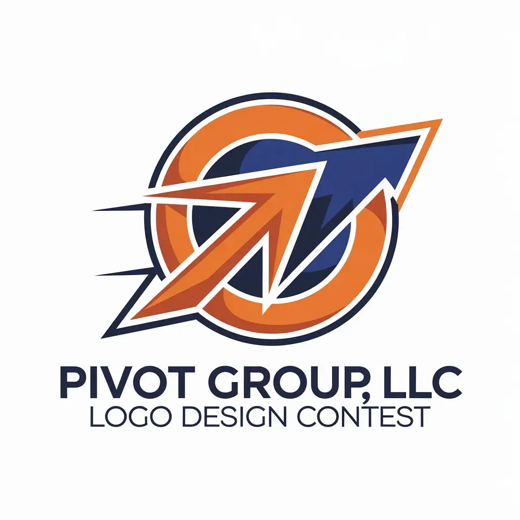 LOGO Design for Pivot Group LLC Versatile IconBased Design for Asphalt Concrete Snow Removal Services