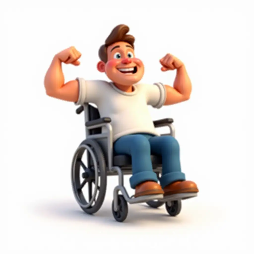 Joyful-Man-in-Animated-Wheelchair-Flexing-Muscles-in-Disney-Cartoon-Style