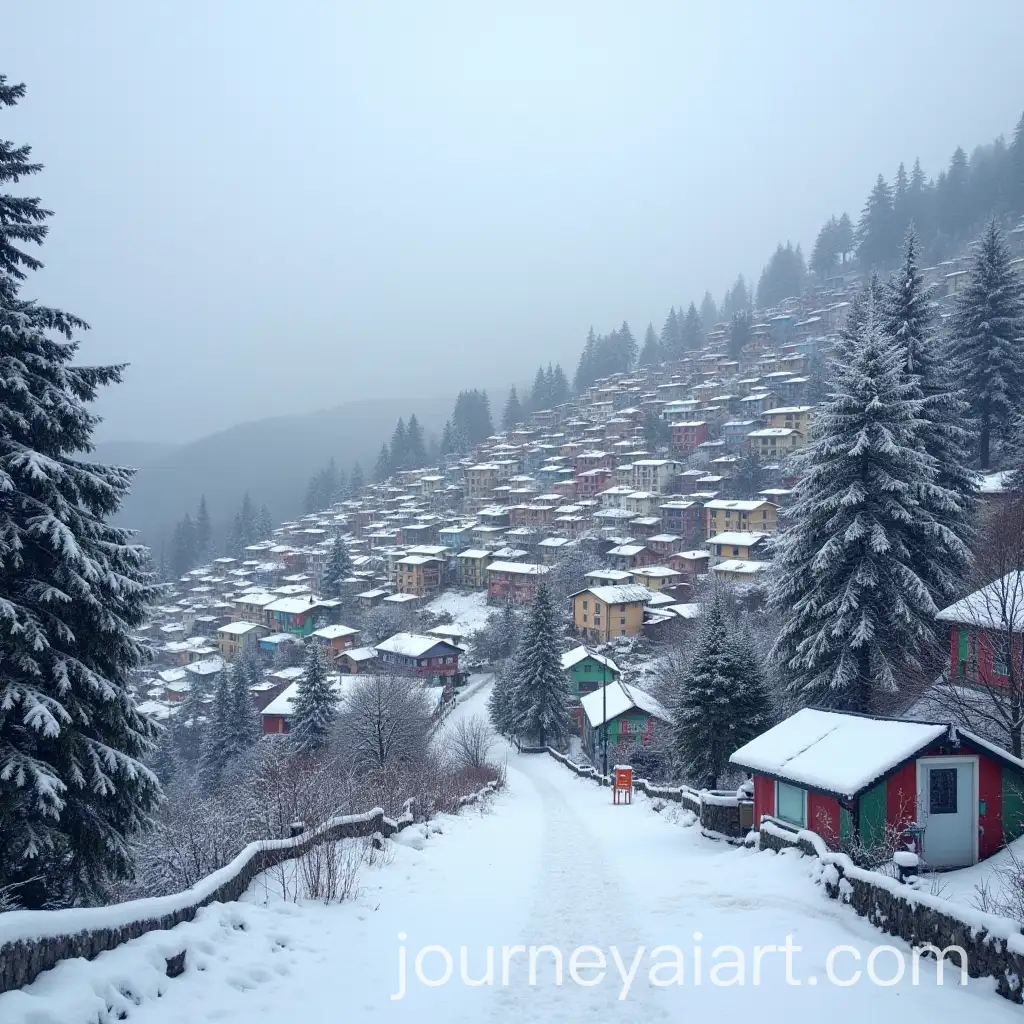 Winter-Scene-in-Shimla-with-SnowCovered-Buildings-and-Majestic-Mountains