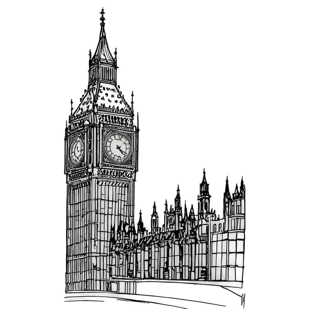 HighQuality-PNG-Image-of-Big-Ben-Capturing-Londons-Iconic-Landmark-in-Stunning-Detail