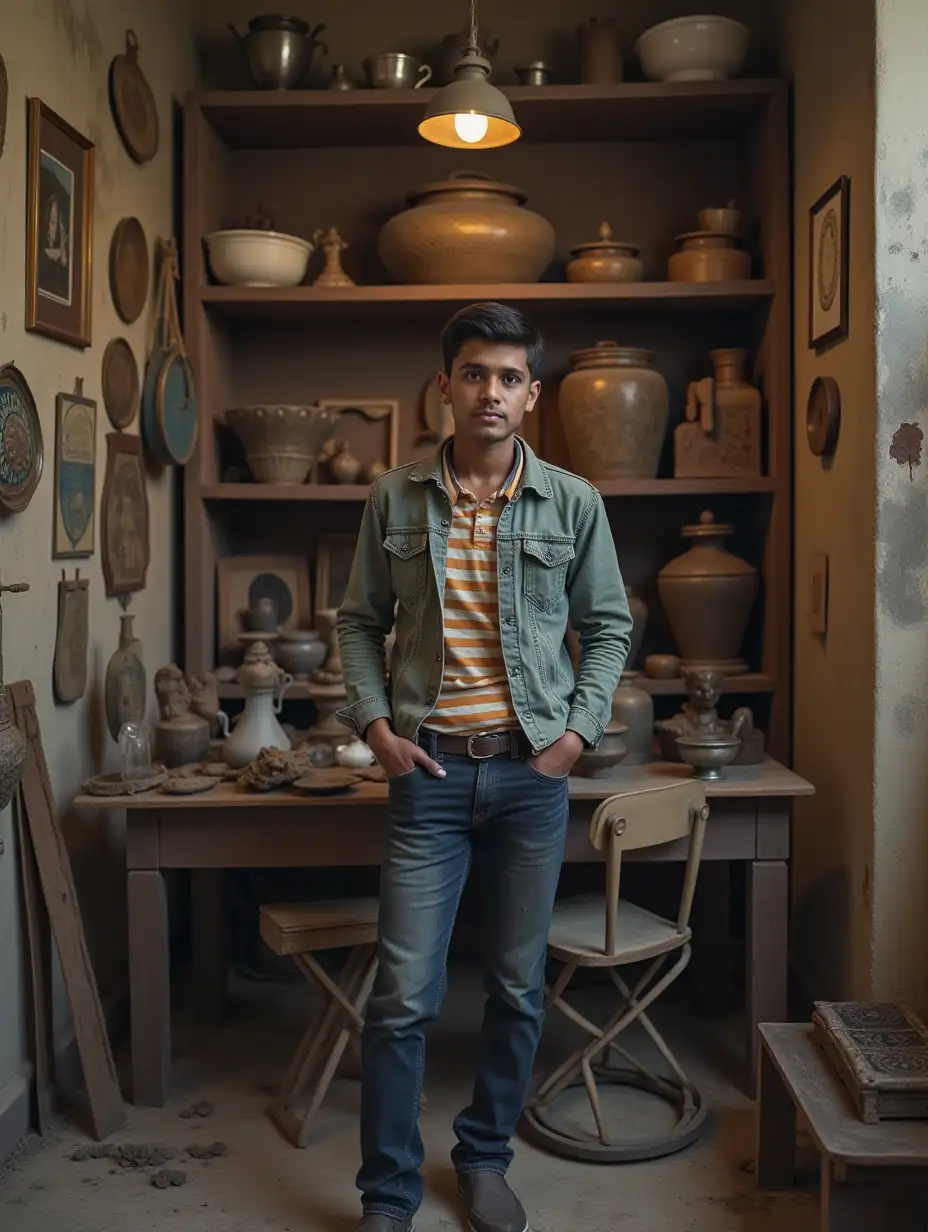 20 year old Ravi was fond of collecting old things.