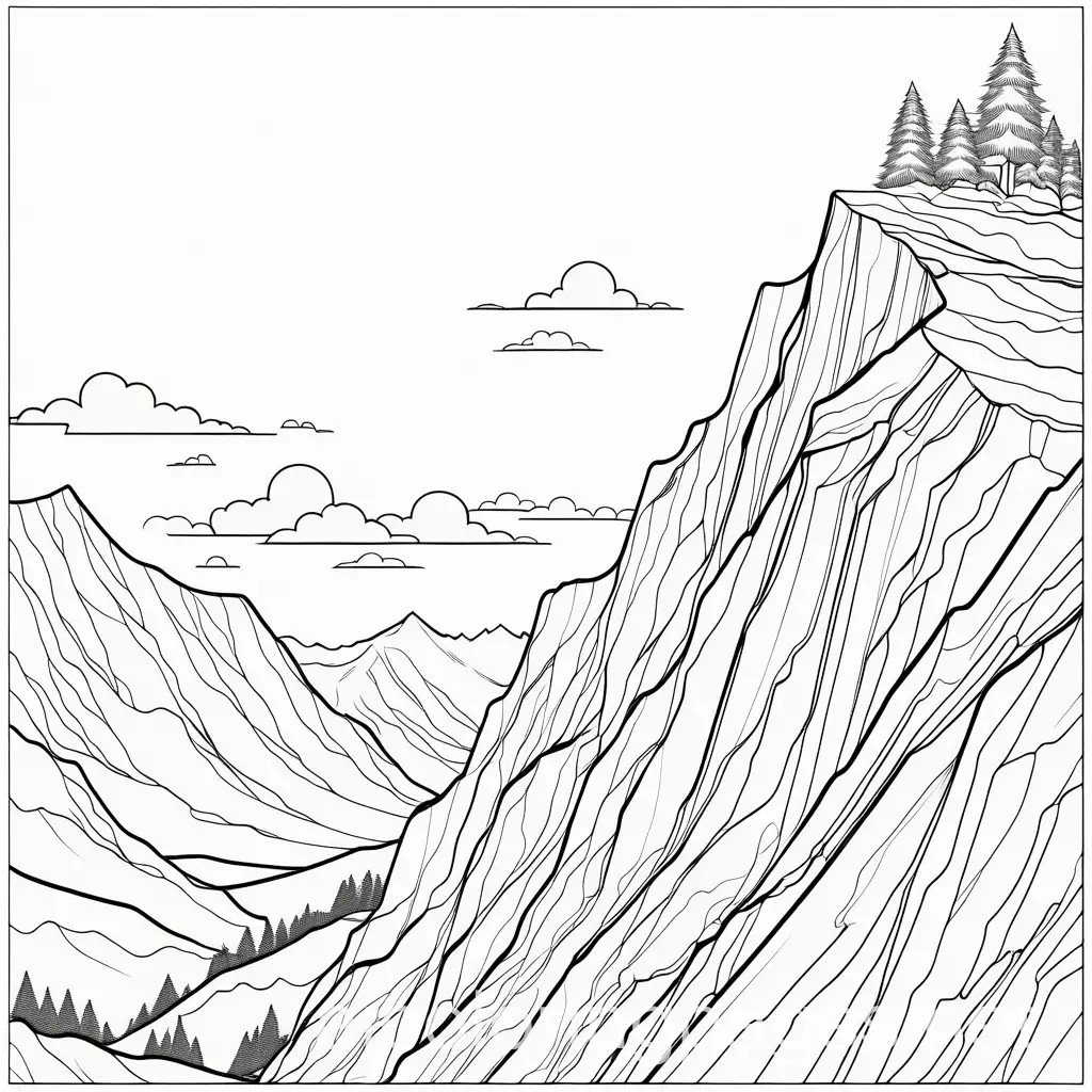 Steep-Mountain-Cliff-Coloring-Page-for-Children