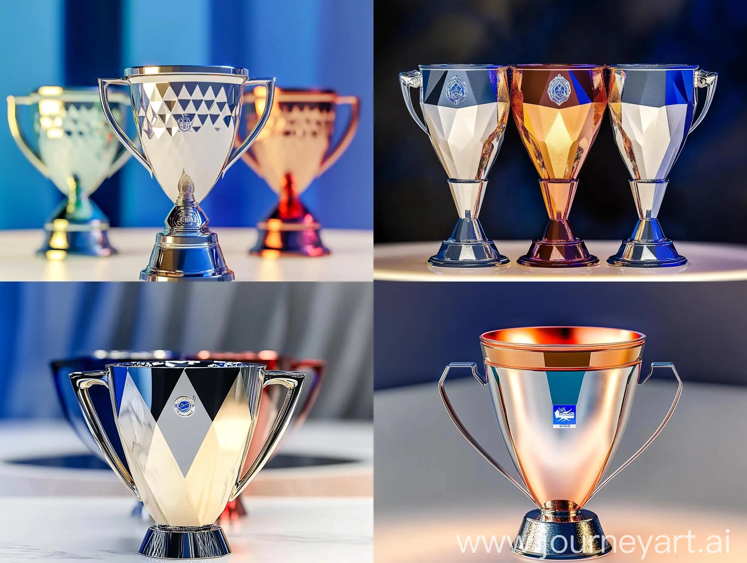 Mixed-Metal-Athletic-Trophy-Cup-with-Geometric-Shapes