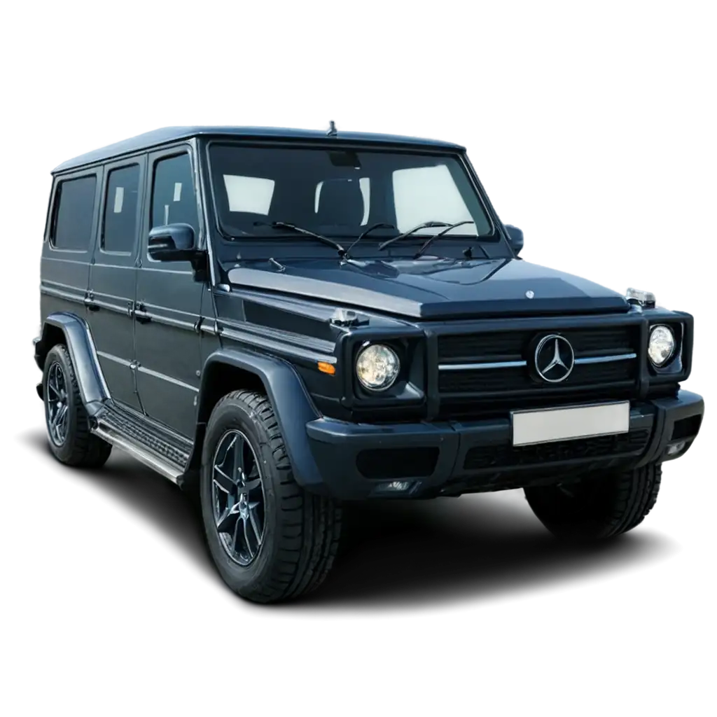 A Mercedes Benz G-wagon pick up truck in the farm