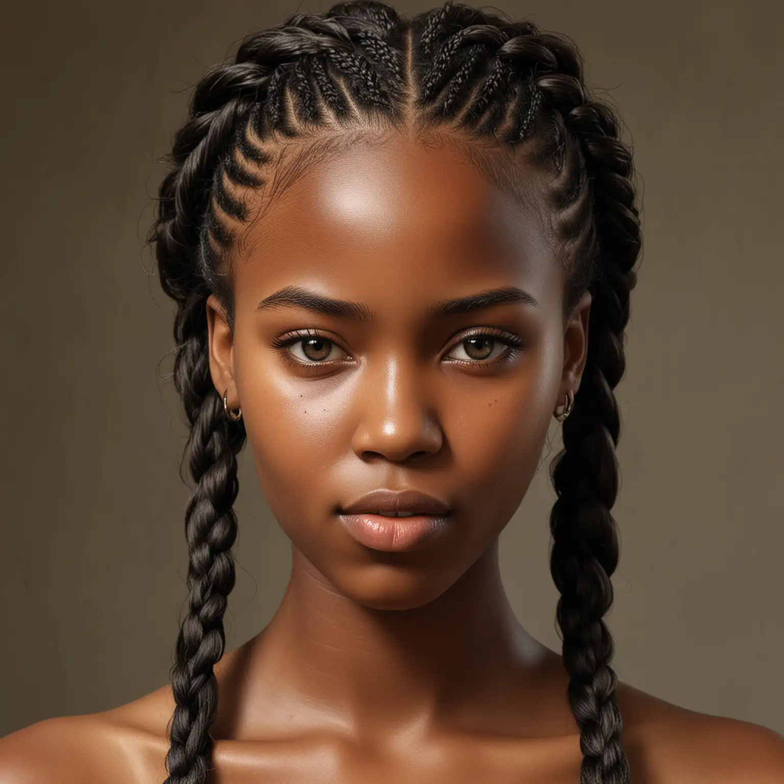 Hyperrealistic-Portrait-of-a-Beautiful-20YearOld-African-Girl-with-Braided-Hair