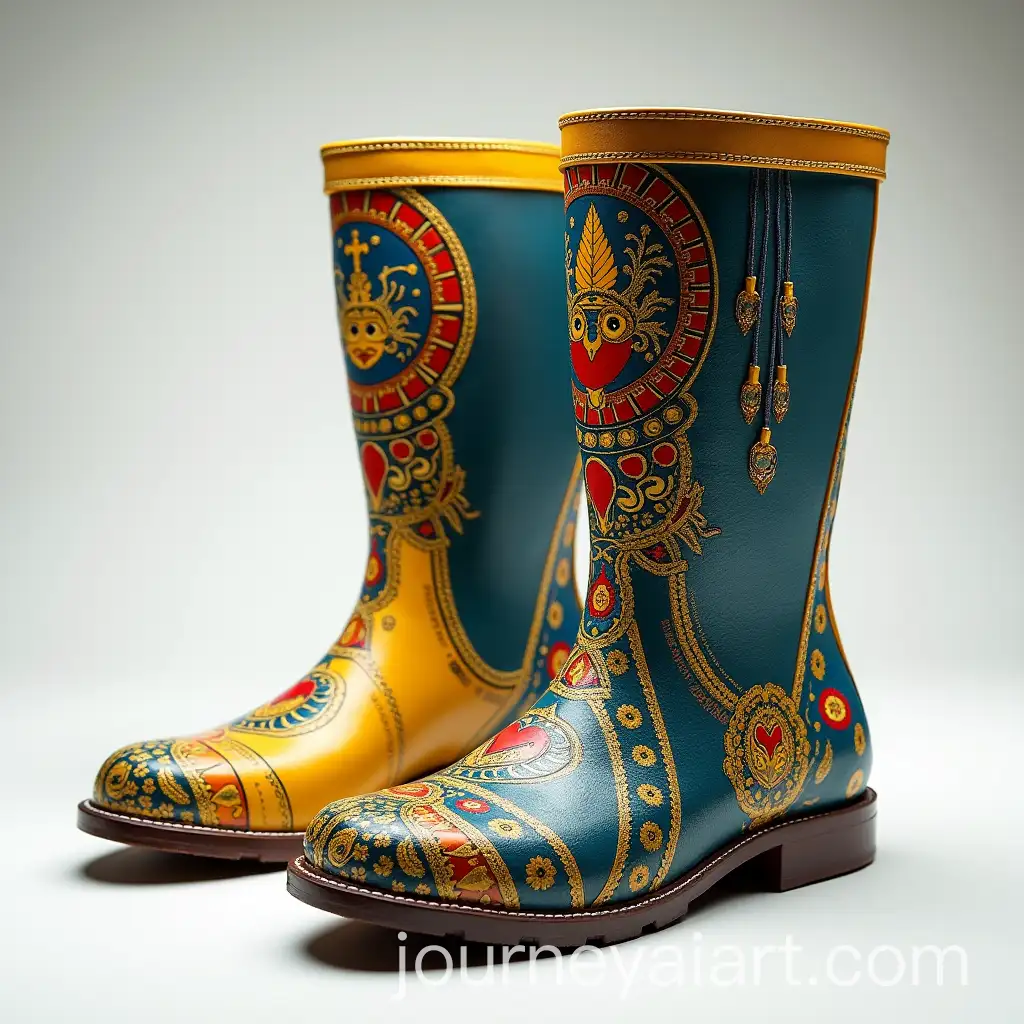 Durable-Agricultural-Boots-with-Mayura-Raksha-Peacock-Mask-Motifs