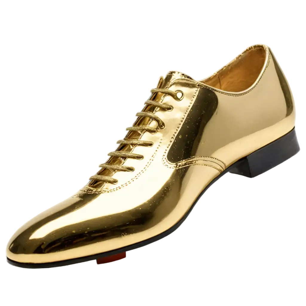 Golden-Shoe-PNG-Elevate-Your-Visuals-with-Stunning-Clarity-and-Quality