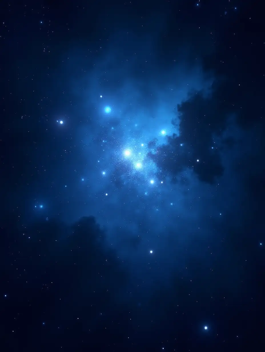 Universe, Pleiades star cluster, high quality, blue