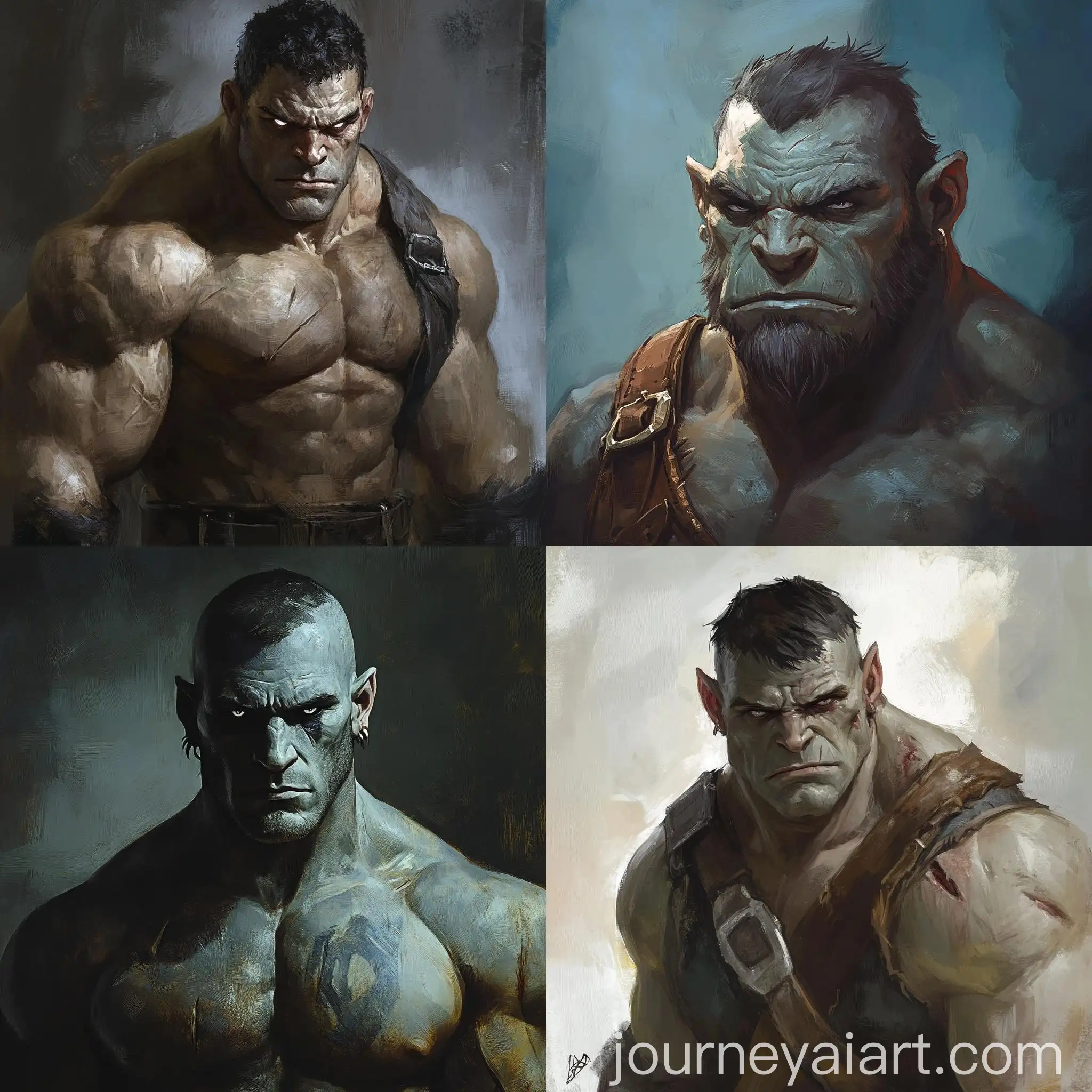 Fantasy-Ogre-Portrait-with-Grey-Skin-and-Muscular-Chest