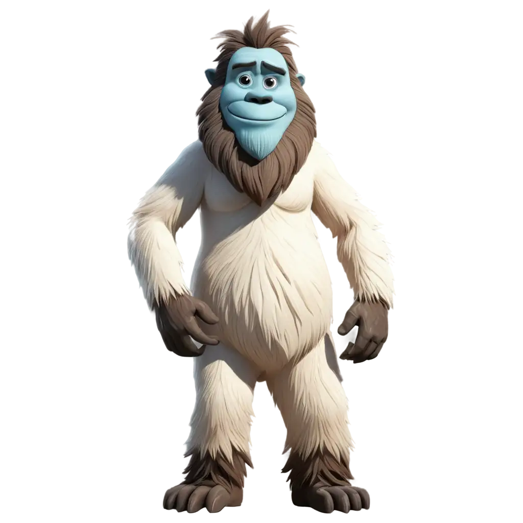 Yeti-Character-in-Flat-Vector-Style-PNG-for-Versatile-Applications