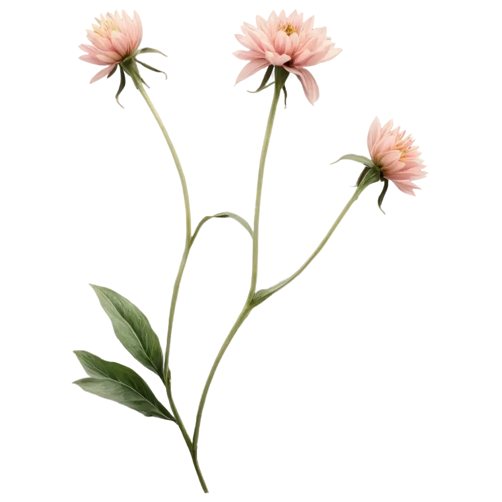 Beautiful-PNG-Illustration-of-Four-Blooming-Dahlia-Flowers-on-a-Black-Background