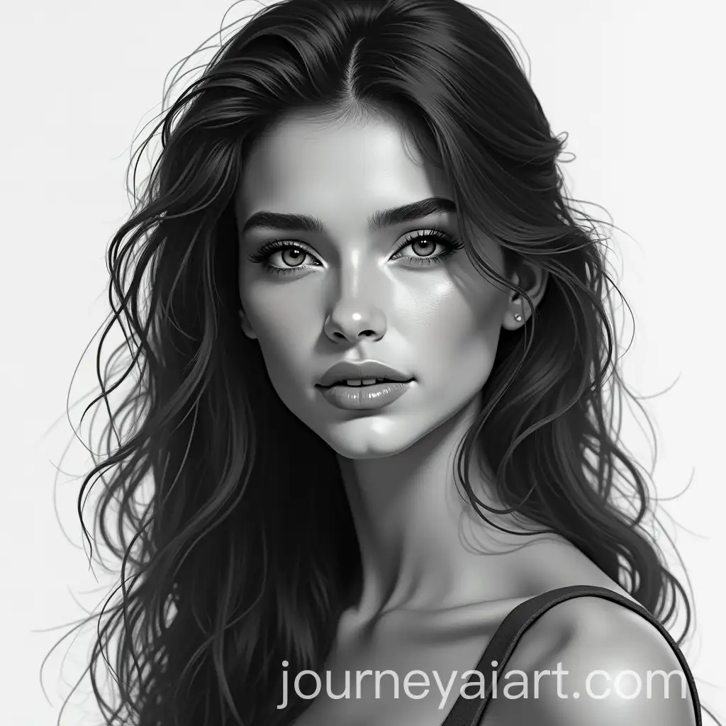 Black-and-White-Portrait-of-a-Woman