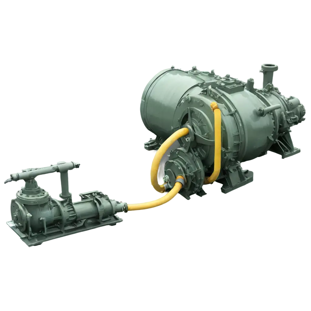 Yellow-Slurry-Pump-Transferring-Liquid-PNG-HighQuality-Industrial-Image