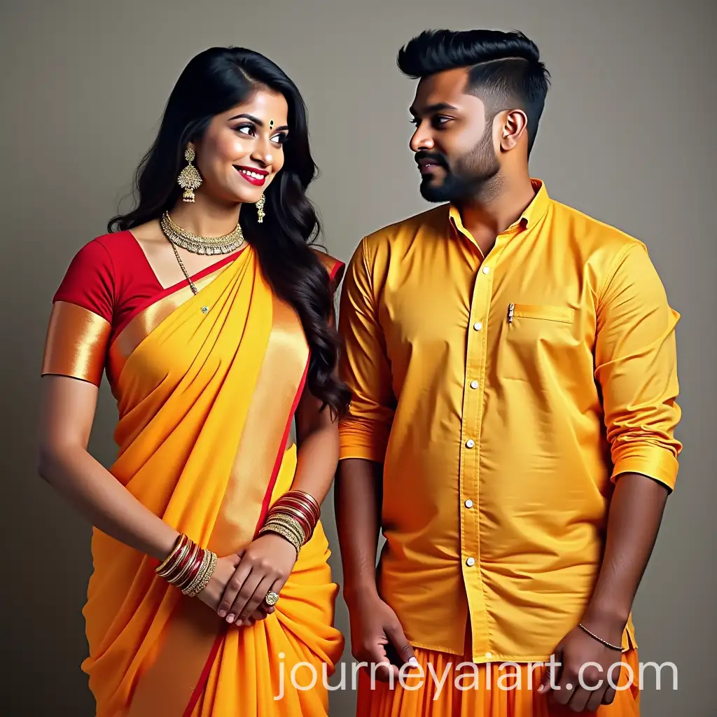 South-Indian-Couple-in-Traditional-Attire-Portrait