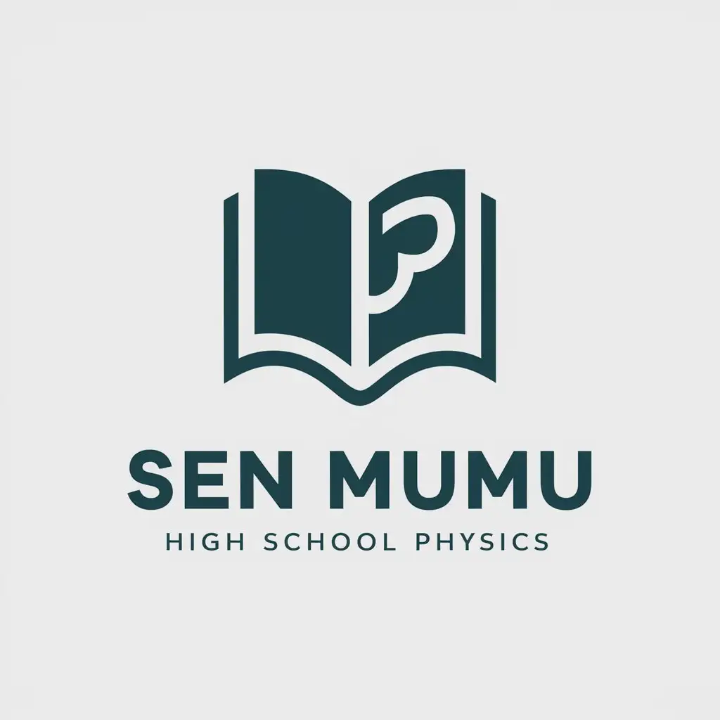 LOGO-Design-For-Sen-MuMu-High-School-Physics-Vector-Design-with-Book-Symbol