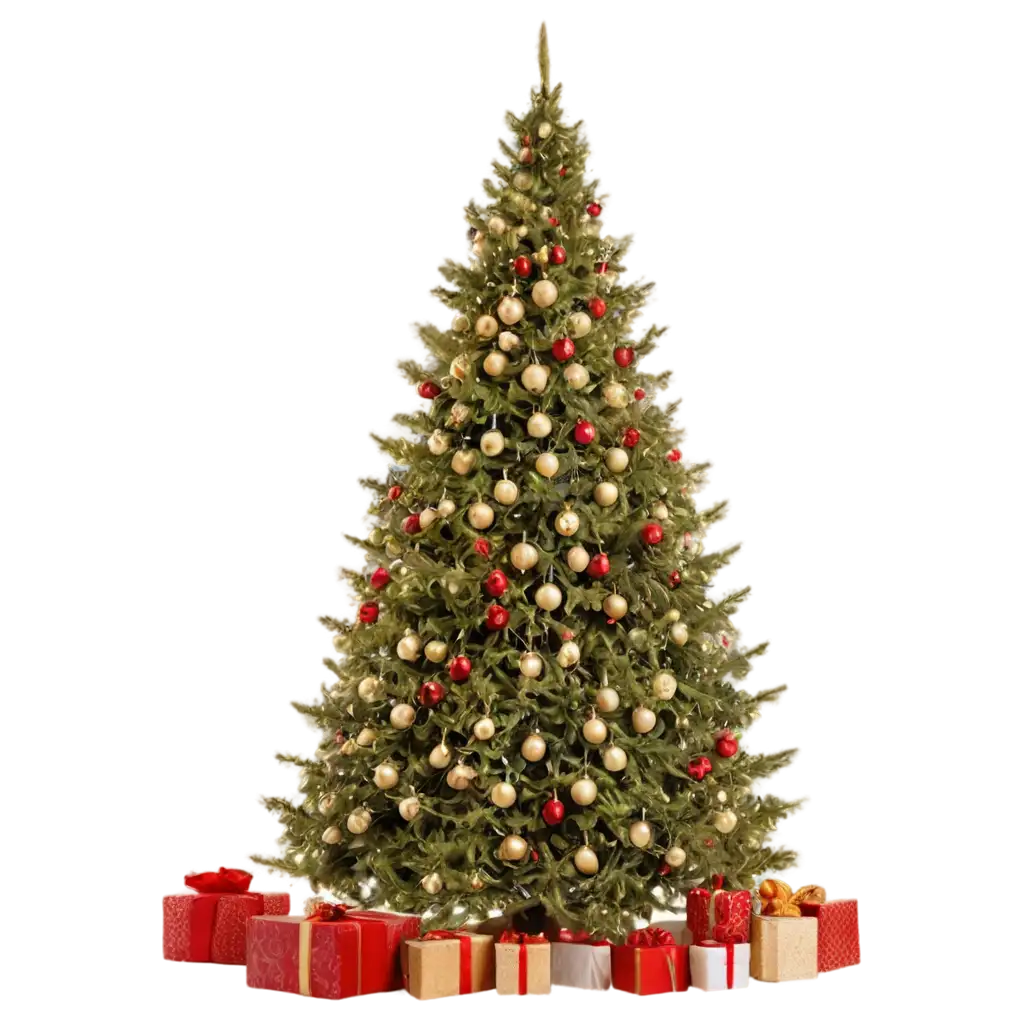 Stunning-Front-View-of-a-Decorated-Huge-Christmas-Tree-PNG-for-Festive-Celebrations