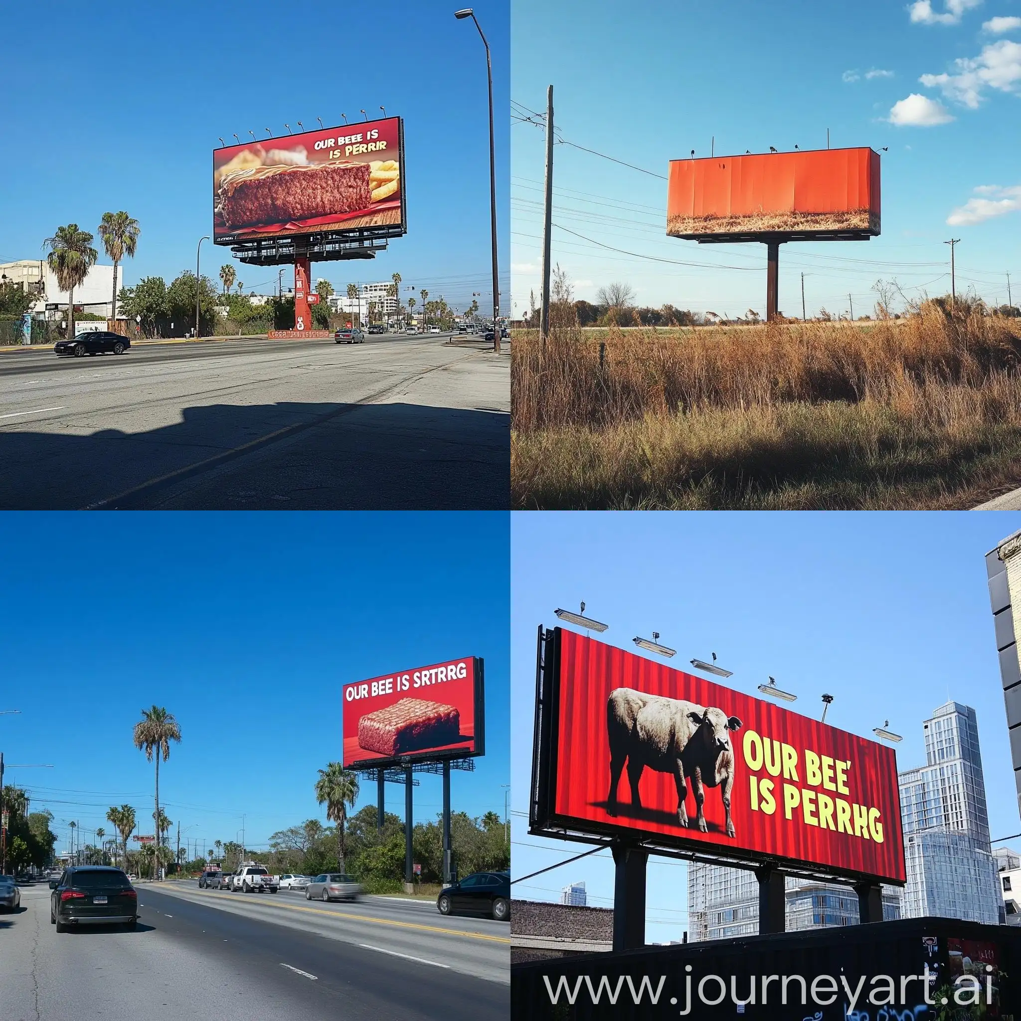 Wendys-Billboard-Featuring-Our-Beef-is-Straight-Advertisement