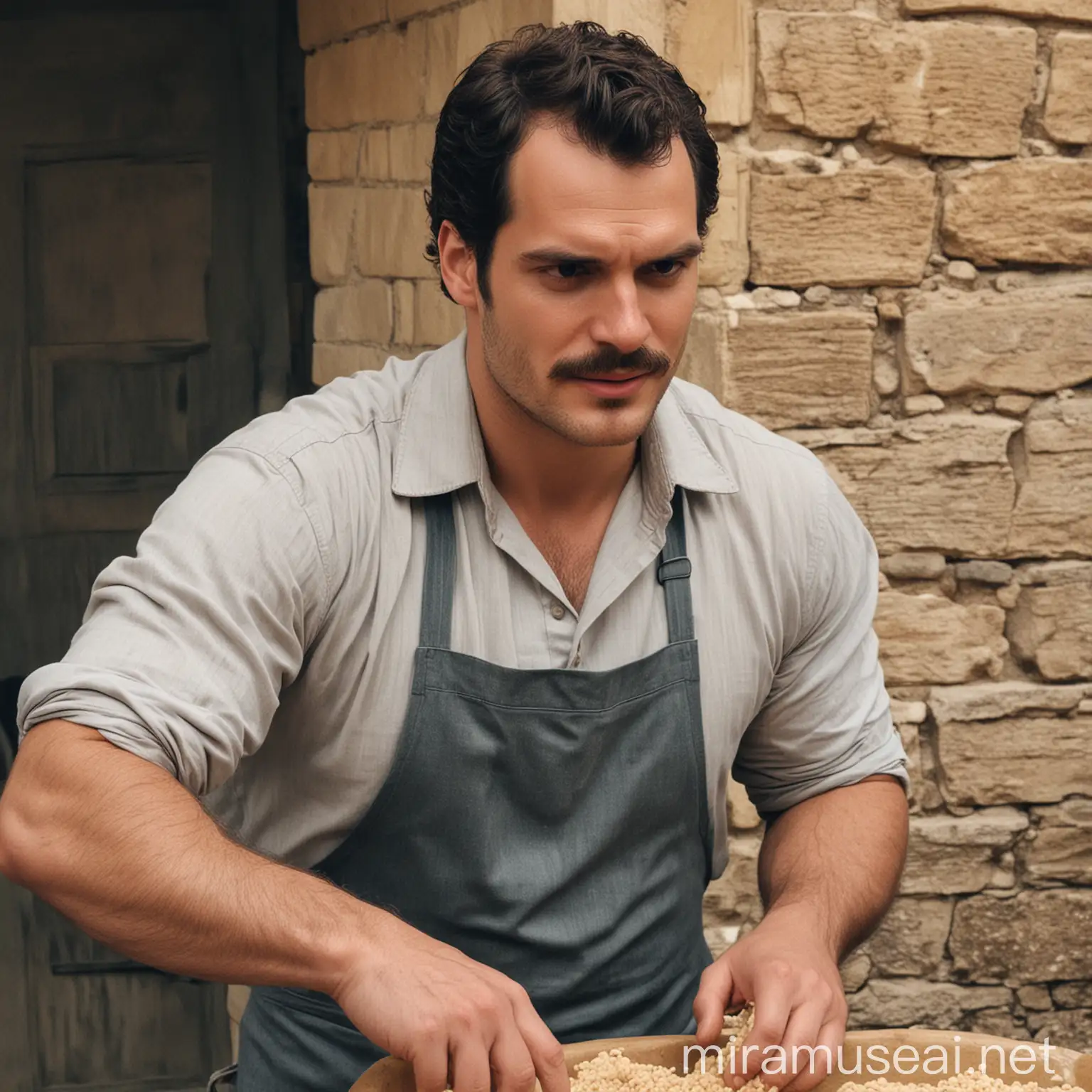 Henry Cavill Kneading ikfte in Urfa Market