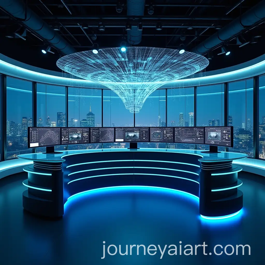Futuristic-HighTech-Broadcast-Studio-with-Holographic-Interfaces