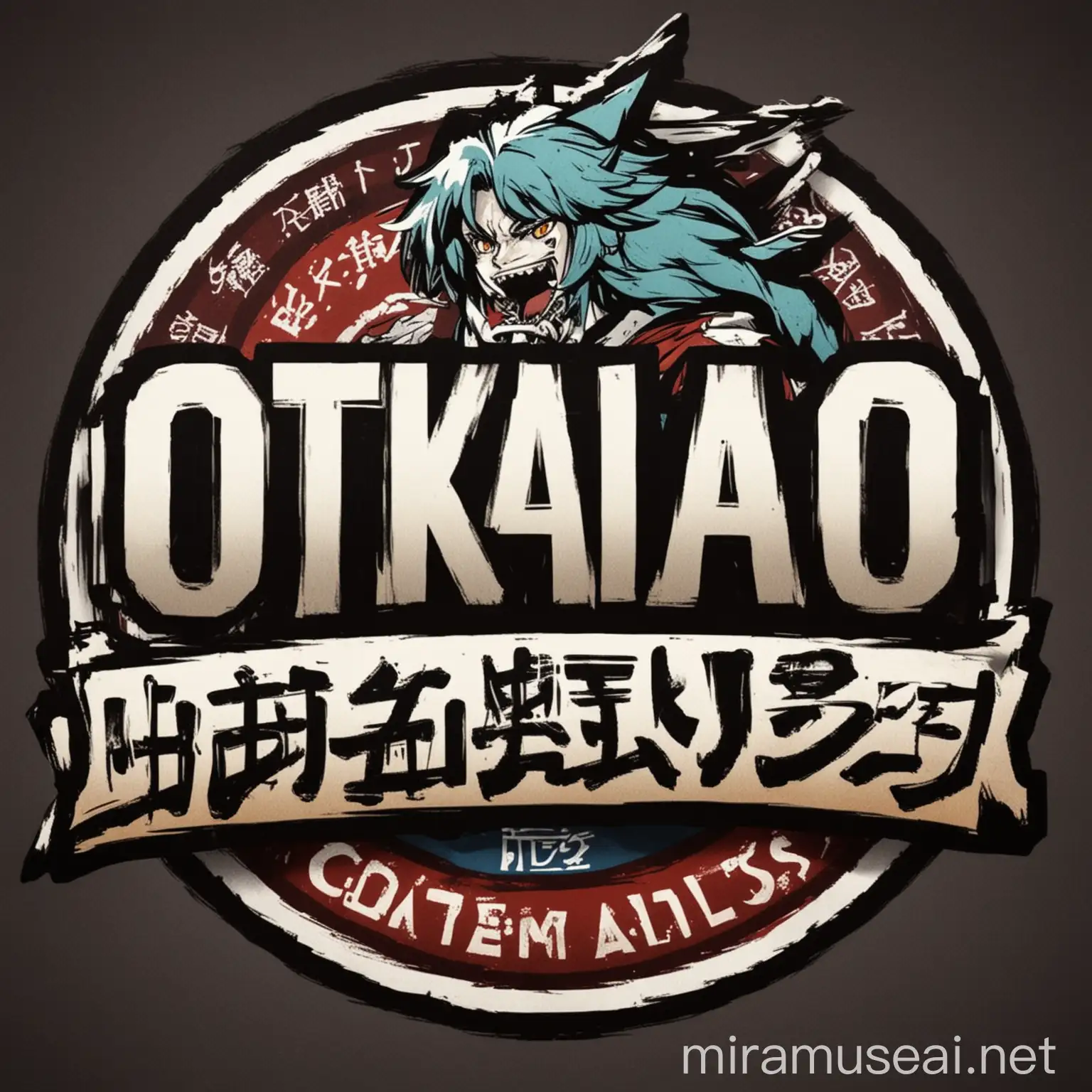 Otaku Articles Sale Logo Featuring Anime Characters and Manga Elements