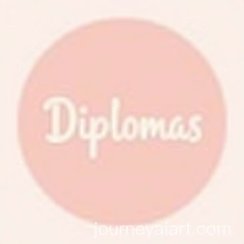 Elegant-Instagram-Icon-with-Diplomas-Inscription-onAI-Image-Prompt-Expansion-Pale-Pink-Background