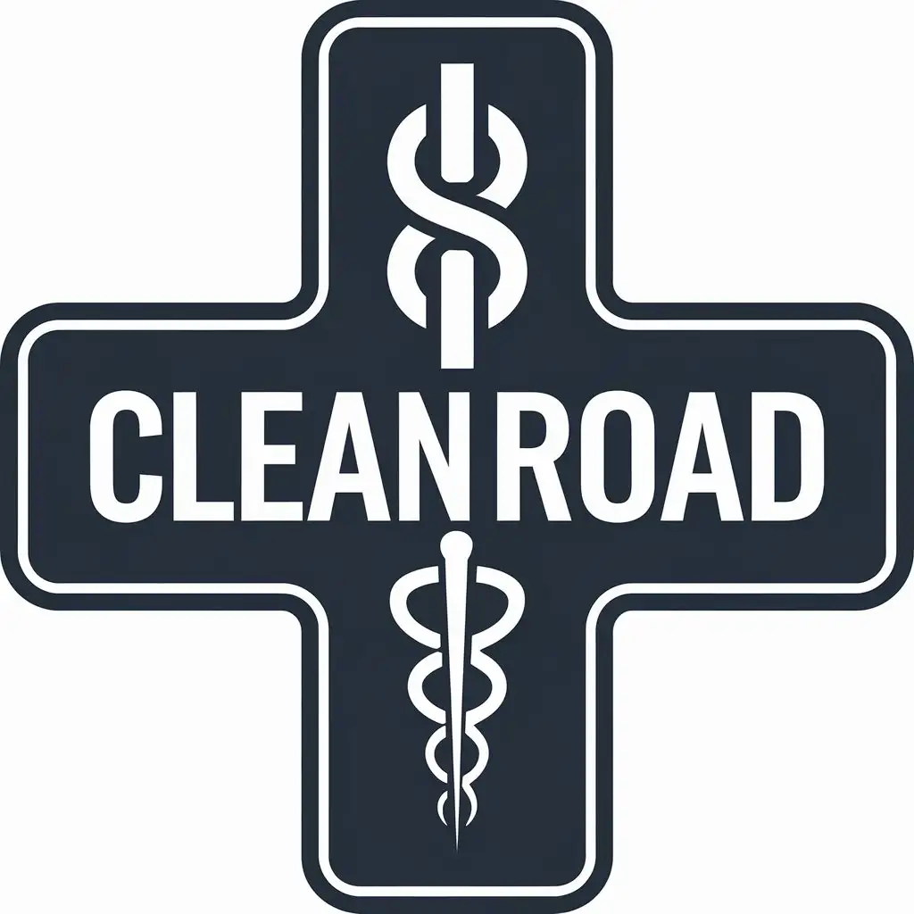 LOGO Design for Clean Road Medical Assistance and Clear Background Theme