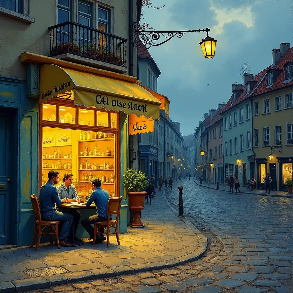 Vincent-van-Gogh-Style-Coffee-at-a-Street-Corner-Caf