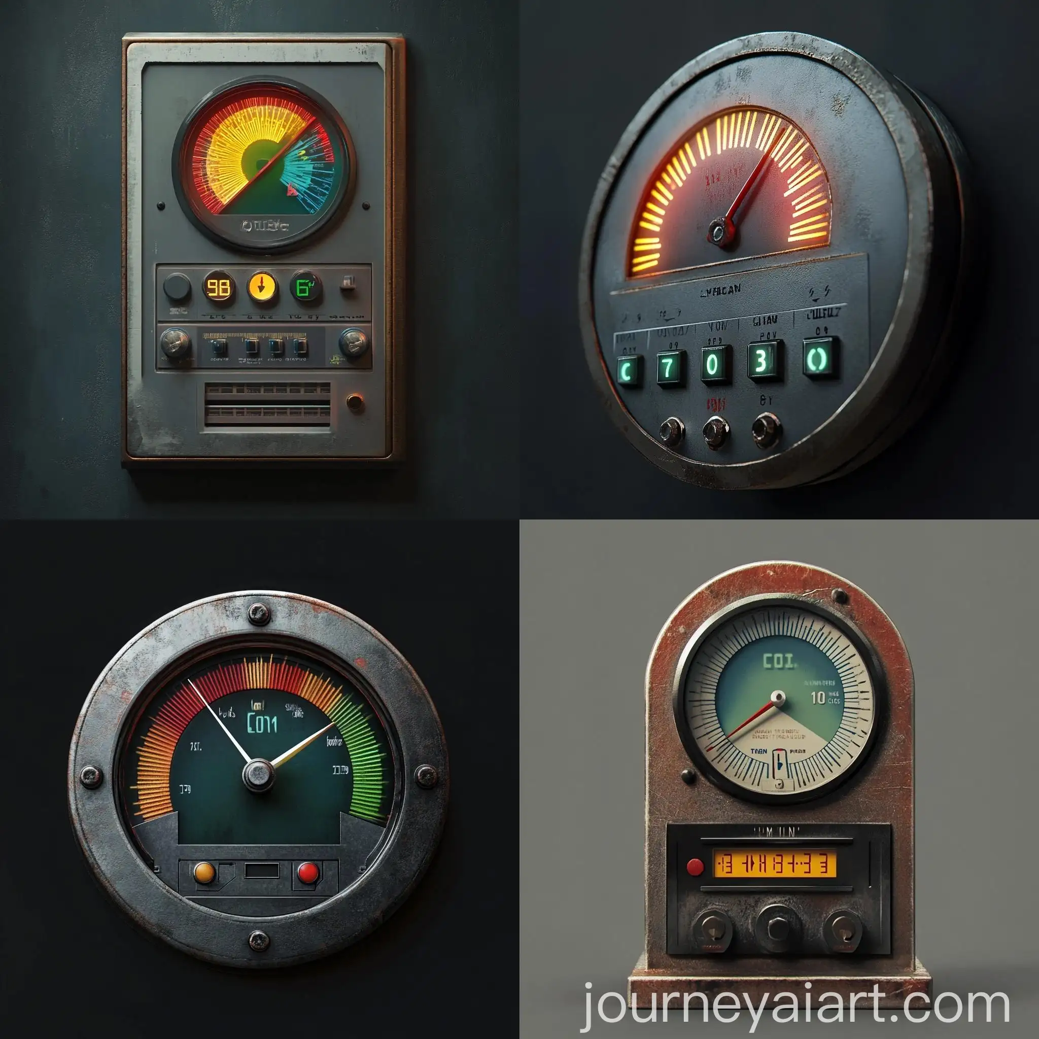 Hyperrealistic-Credit-Meter-Illustration
