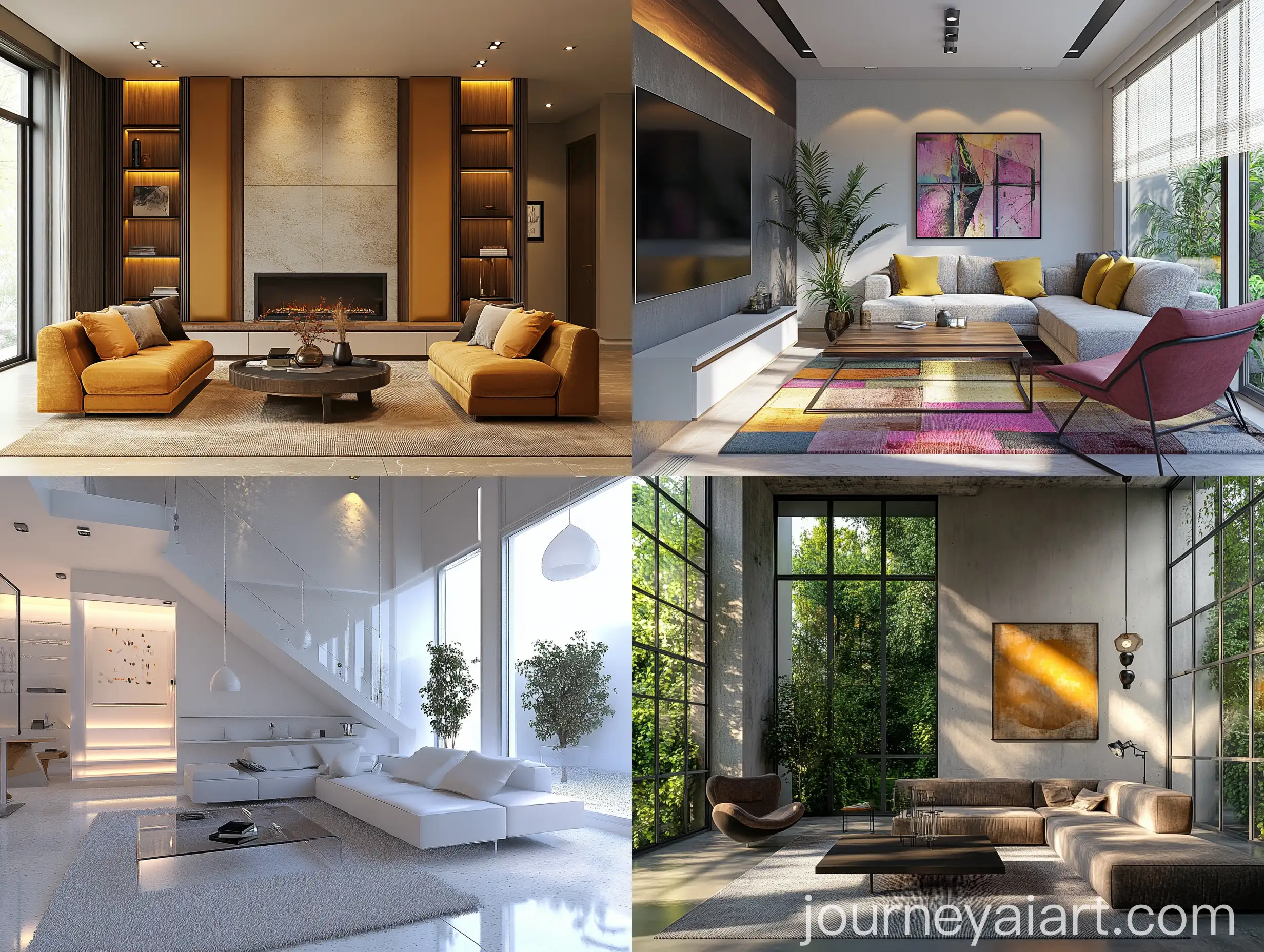 Modern-Styled-Living-Room-with-Perfect-Harmony-of-Colors-and-Light