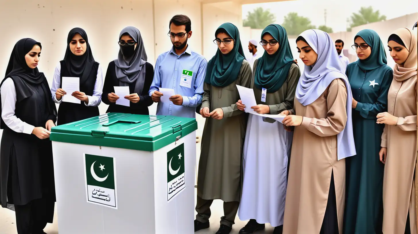 Pakistani Engineers Voting Civic Unity and Duty