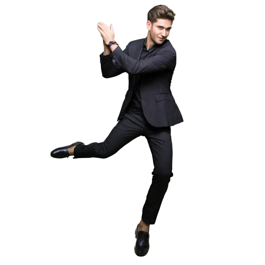 Dynamic-Man-in-Black-Suit-Dancing-Pose-PNG-for-Creative-Projects