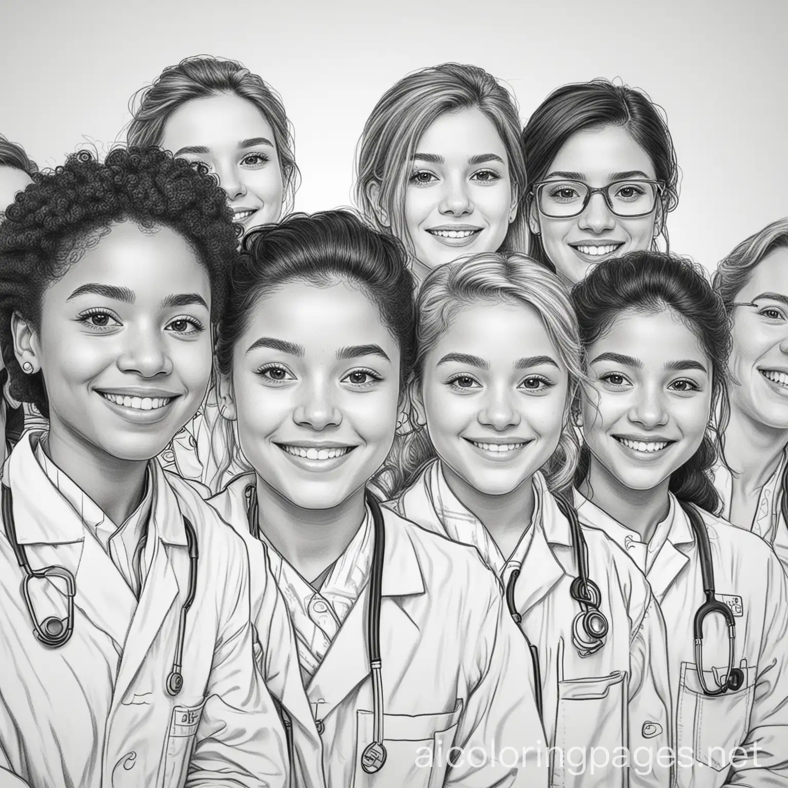 Multiracial-Medical-Students-Smiling-for-Portrait