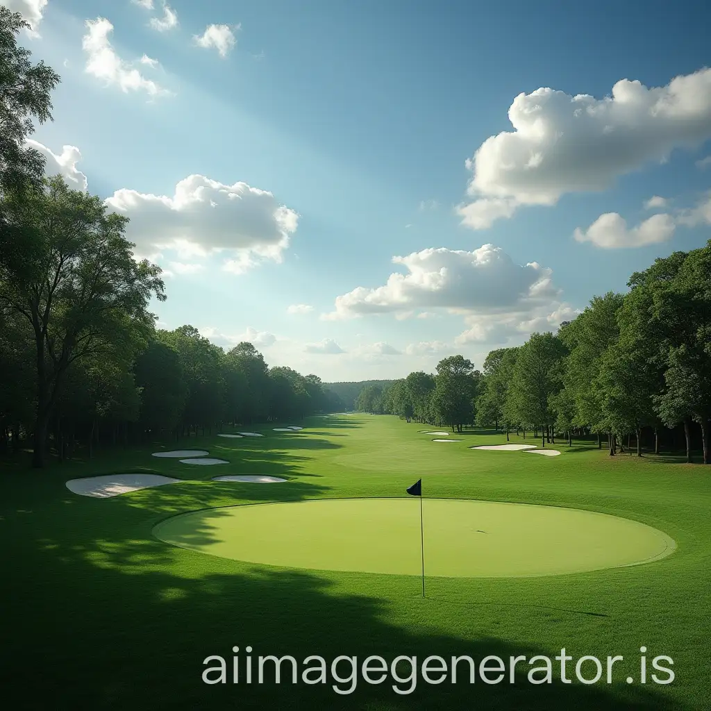 Scenic-Golf-Course-Landscape-with-Rolling-Hills-and-Lush-Green-Fairways