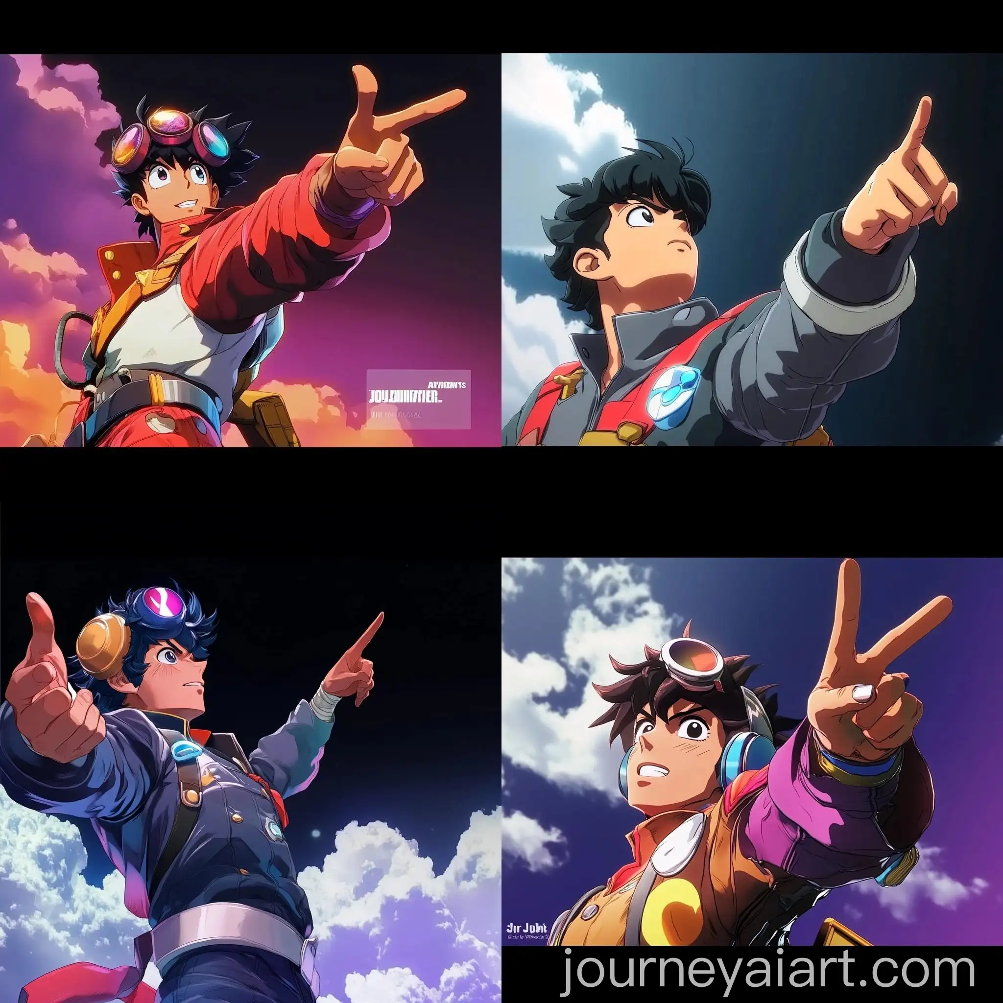 Anime-Character-Pointing-Up-at-the-Sky-Jojos-Bizarre-Adventure-Style