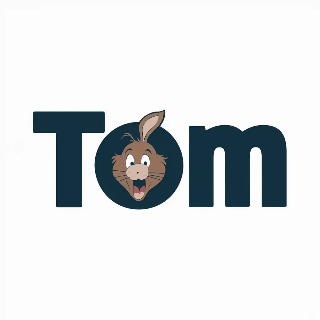 LOGO Design For Tom Modern Vector Logo with Jerry Symbol on Clear Background