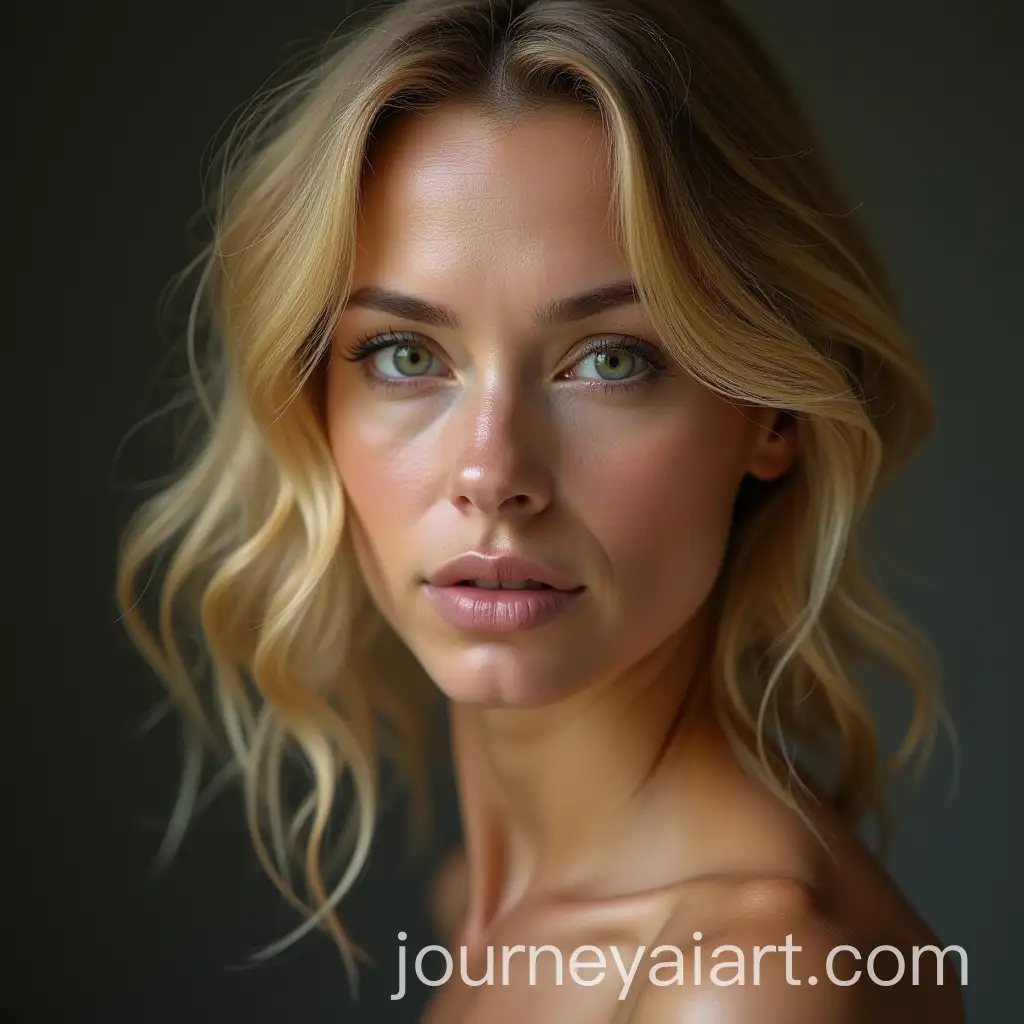 Elegant-40YearOld-Blonde-Woman-with-SciFi-Inspired-Skin-Cells-Effect