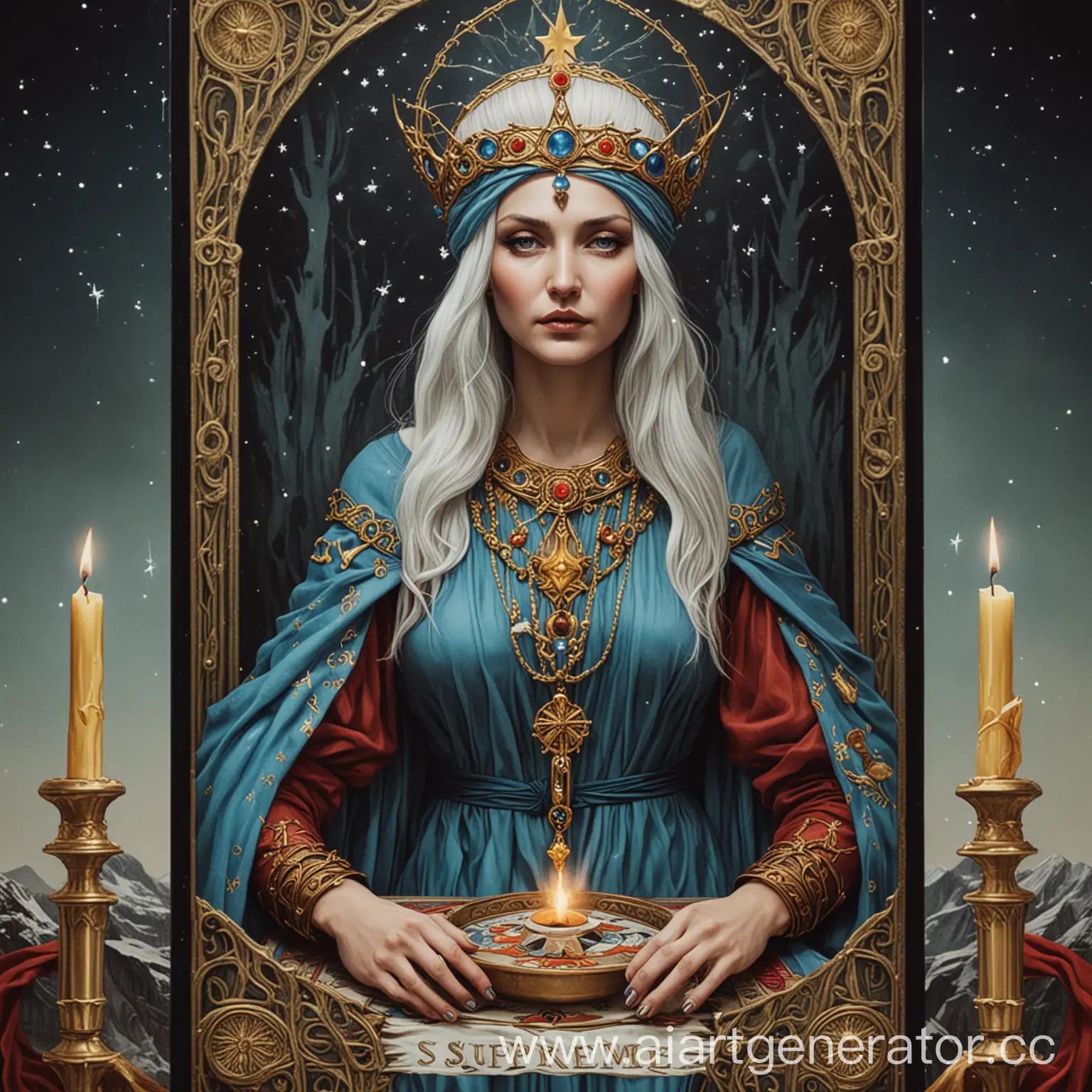 Supreme-Tarot-Priestess-Cold-Wise-Mysterious