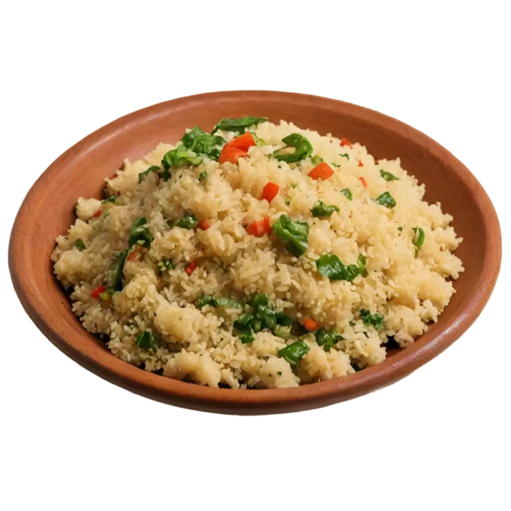 Savor-the-Crisp-Details-of-Rava-Upma-on-a-Plate-with-This-HighQuality-PNG-Image