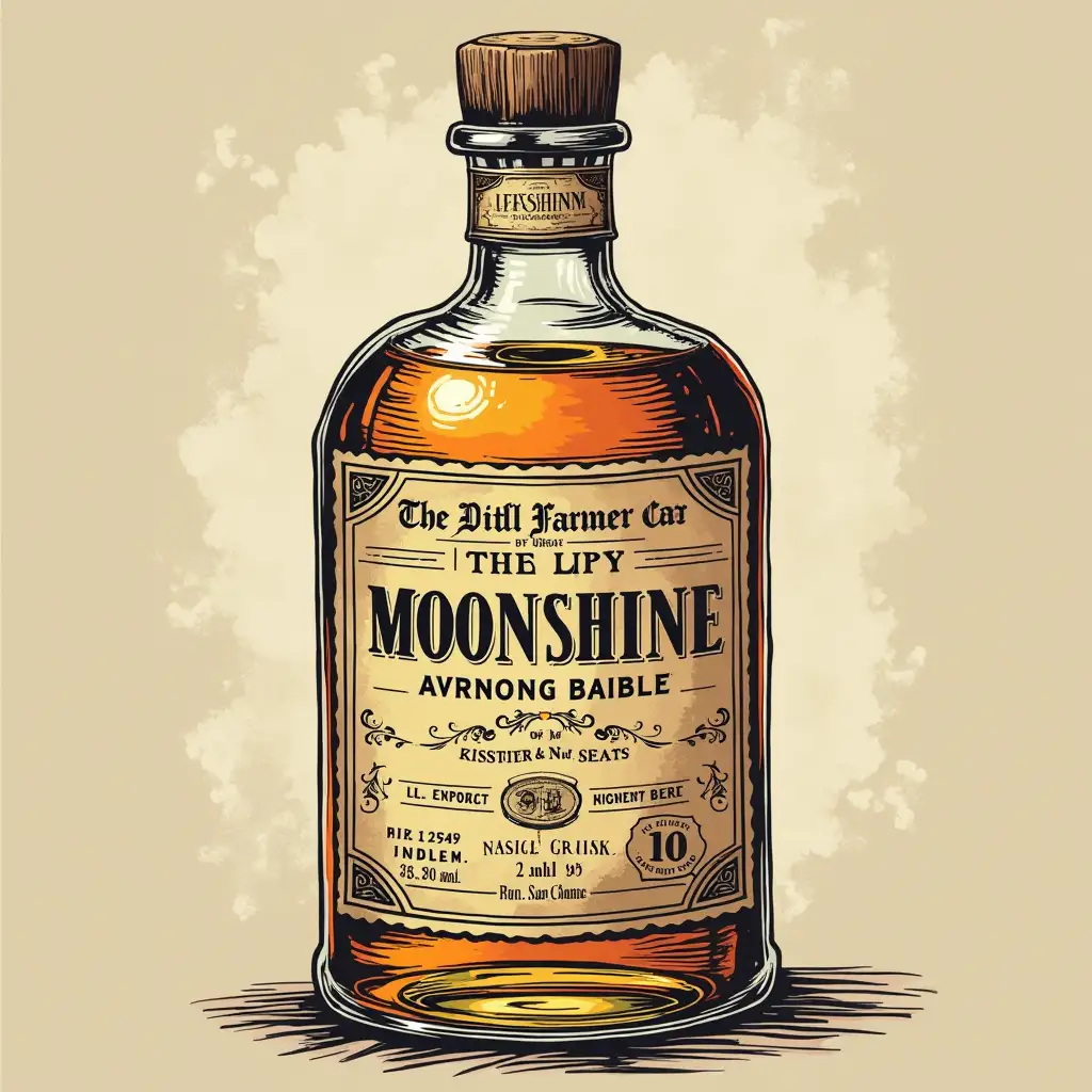 Steampunk-Moonshine-Bottle-Label-Design-with-Vintage-Elements