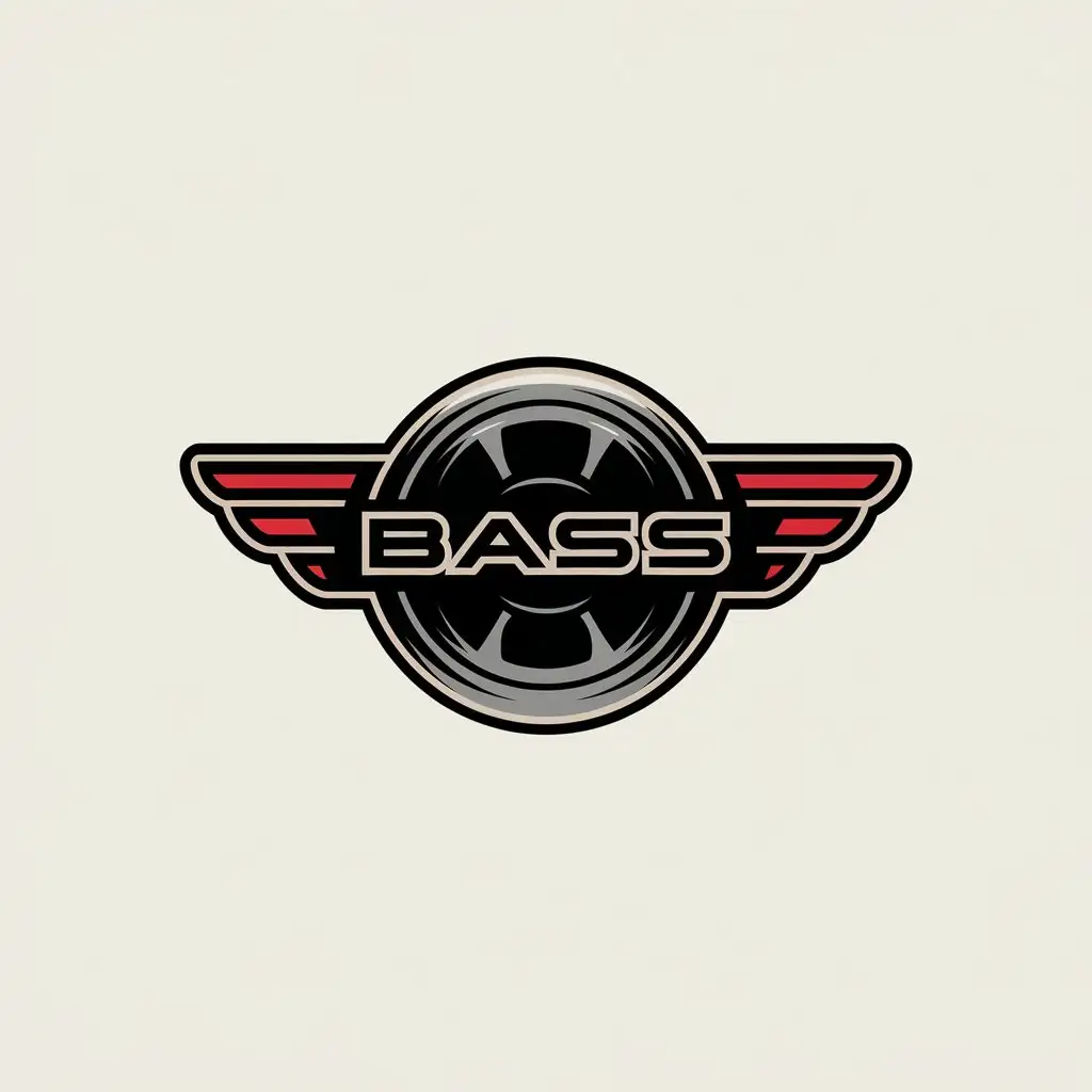 LOGO-Design-For-BASS-Memorable-Auto-Sound-Logo-in-Black-with-Red-Details